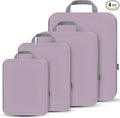 PANDA JOYS 4 Set Compression Packing Cubes Travel - Travel Accessories Expandable Packing Organizers for Carry On - Essential