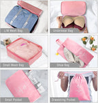 Packing Cubes, 8 Pcs Travel Packing Organizers for Suitcases, Large Capacity Travel Luggage Organizers Set includes 8 Storage