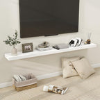 Fun Memories 66 Inch Fireplace Mantel Shelf with Invisible Bracket, 8 Inch Deep Floating Shelf for Living Room, Kitchen, Farm