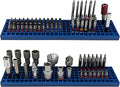 FREE ZONE Bit Organizer Set (Blue) – 158-Hole Bit Storage – 1/4" Hex Bits & Drive Bits Adapter Storage – Toolbox Storage (Too