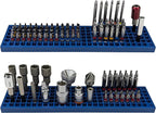 FREE ZONE Bit Organizer Set (Blue) – 158-Hole Bit Storage – 1/4" Hex Bits & Drive Bits Adapter Storage – Toolbox Storage (Too