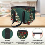 Reusable Grocery Bags Heavy Duty Shopping Bags Foldable Large Tote Bags with Long Handles & Hard Bottom