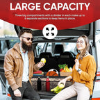 FORTEM Trunk Organizer For SUV Car Trunk Organizer, Foldable Storage, Car Accessories for Women Men, Collapsible Bag, Perfect C