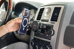 PROfezzion CD Slot & Vent Clip Combo Magnetic Phone Holder Compatible with MagSafe on Car CD Player Slot or Air Vent for iPhone 17 16 15 14 13 12 Pro Max Plus, Mag-Safe Case & All Phones