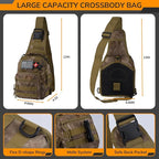 Survival Kit, 250pcs Survival Tools Tactical Gear and Trauma Bag, Survival First Aid Kit with Molle Crossbody Bag & Emergency
