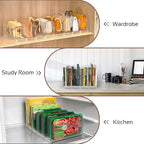SURETIVIAN 2-Pack Purse Organizers for Closet, Adjustable Small Shelf Divider Rack for Closet, Clear Handbag Storage Organize