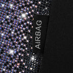 CAR PASS Bling Diamond Air Mesh Seat Cover Front Seats,Leather Seat Covers for Car Shining Glitter Sparkly,Automotive seat co
