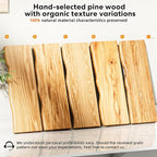 Floating Shelves for Wall Rustic Farmhouse 48 Inch Floating Shelf Bathroom Wooden Shelves for Wall Mounted Live Edge Pine She