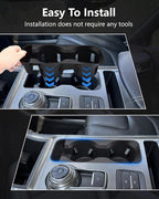 Cup Holder Inserts for Ford Explorer 2020-2024 Accessories, Non-Slip TPE Center Console Cup Holder Protector Organizer for Explorer Interior Accessories