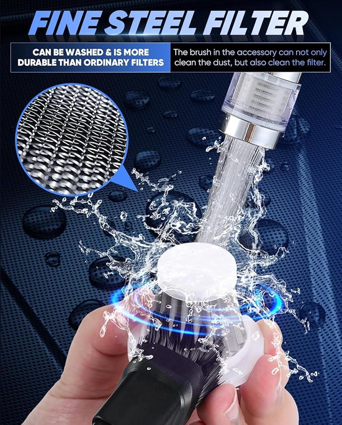 Saker Car Vacuum Portable Cordless Handheld Car Vacuum 15000PA High Power with Brushless Motor and Blower for Cars,Office,Hom