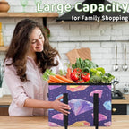 Reusable Grocery Bag, Foldable Large Shopping Tote Bag for Groceries Kitchen Picnic Car Trunk