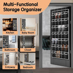 Kotkn 35 Compartment Over The Door Storage - Breathable Mesh Hanging Organizer with Large Pockets, Space Saving Design for Me