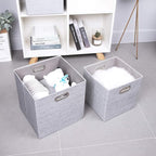 Thicker Fabric Storage Cubes 13 inch Collapsible Storage Bins for Organization, Cubby Storage Boxes for Organizing Shelf Cabi
