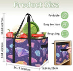 Reusable Grocery Bag, Foldable Large Shopping Tote Bag for Groceries Kitchen Picnic Car Trunk