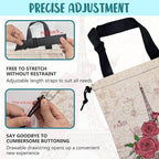 Car Trash Bag Pink Eiffel Tower and Roses Leak-Proof Waterproof Car Garbage Bag with Drawstring Foldable Canvas Trash Bin with Adjustable Buckle for Car Accessories, Travelling, Camping