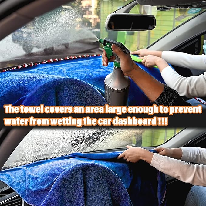 NEWISHTOOL Window Tint Tool Car Dash Cover Mat Carpet Protector, Absorbent Cloth Towel for Dashboard Protecting, Water Absorbing Mat Soak Shield Pad 30 inch x 70 inch