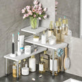 ZHWS Bathroom Counter Organizer Corner Shelf – Bathroom Organization Bamboo 3 Tier Spice Rack Makeup Organizer Bookshelf Spac