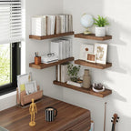 55 Inch Floating Shelves, 8 Inch Deep Floating Shelves for Wall, Hanging Shelf with Invisible Brackets, Deep Shelves for Bath