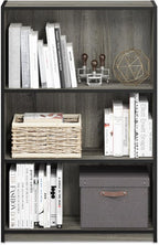 Furinno Jaya Book Shelf, 3-Tier Bookshelf, Bookcase with Adjustable Shelves, 9.5 x 24.5 x 40.3, for Living Room, Bedroom, Hom