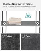 SONGMICS Portable Closet, Wardrobe Closet Organizer with Cover, 4 Hanging Rods and Shelves, 4 Side Pockets, 66.9 x 17.7 x 65.