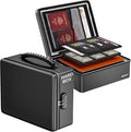 ENGPOW Fireproof Document Box with Lock, Fireproof Water Resistant Heat Insulated Safe Box Hard Case with Fireproof Zipper, P