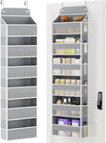 Yecaye Over Door Organizer, 60 lbs Load Capacity, Metal Hanging Storage with 6 Shelves for Toys, Bathroom, Nursery, Dorm Room