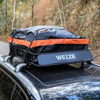 WEIZE 54" x 34" Heavy Duty Roof Rack Basket, 200LBS Universal Rooftop Cargo Basket with Waterproof Bag, Cargo Net & Tie Down Straps, Steel Luggage Holder for Car SUV Truck