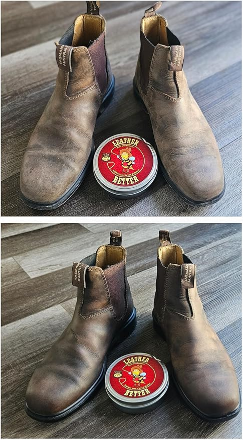 Leather Better Natural Leather Furniture Conditioner - for Boots, Shoes, Purses, Car Seats, Jackets, and Couches/Restore Mois