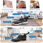eachway Shoe Stretcher Shoe Widener Adjustable Width Length Wide Feet Shoe for Men Women（L for Men's Size Us 10-13.5) Black