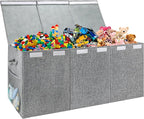 Extra Large Toy Storage Organizer with Lid, Large Toy Box Collapsible Toy Chest Storage Box Design - Toys Bin with Dividers f