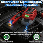 Car Jump Starter, Compatible with Milwaukee M18 18V Tools Battery, Jumper Cables with 30A Fuse & Protection Circuit, 13.5V Regulated Portable Jumping Cables for 12V Cars Motorcycles Lawn Mowers