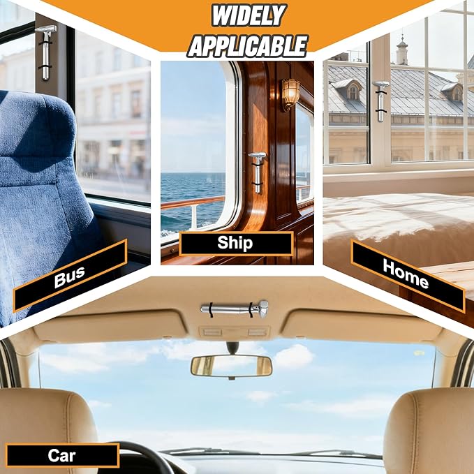 Car Window Breaker, Automotive Safety Hammer With Seatbelt Cutter, 3-in-1 Emergecy Escape Tool Car Metal Window Breaker Seatb