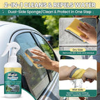 Glass Water Repellent Spray - Hydrophobic Rain Repellent for Car Windshield, Shower Doors, Windows & Mirrors - Long-Lasting W