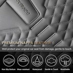 Coverado Car Seat Covers, Front Seat Cover, 2 Pack Waterproof Nappa Leather Seat Covers for Cars, Car Seat Protectors, Driver