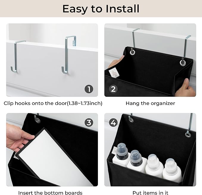 GRANNY SAYS Back of Door Organizer, 6-Shelf Detachable Over the Door Baby Organizer with 8 Pockets, Anti Tilt 40lb Large Capa