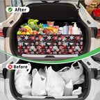 Reusable Grocery Bags Heavy Duty Shopping Bags Foldable Large Tote Bags with Long Handles & Hard Bottom