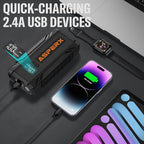 ASPERX Car Jump Starter, 2000A Peak Battery Jump Starter for Up to 7.0L Gas or 5.5L Diesel Engine, 12V Portable Battery