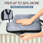 5 Pack Compression Packing Cubes for Travel Space Saving Cubes Luggage Organizer for Suitcase(Morandi,L)