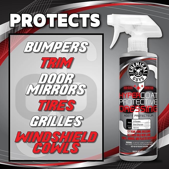Chemical Guys G6 HyperCoat High Gloss Protectant Dressing, For Vinyl, Rubber, Plastic, Tires and Trim, Gloss Dressing Restore