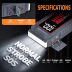 Car Jump Starter - 5000A Peak Jump Starter Battery Pack with DC for Up to All Gas and 10.0 L Diesel Engines 12V Portable