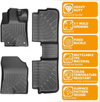 Floor Mats for Toyota Corolla 2009 2010 2011 2012 2013, for Corolla Standard,LE,S XLE,XRS,L,LE/S Special Edition Floor Mats,TPE Non-Slip Waterproof 2 Row Floor Liners