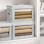 Homsorout Fabric Storage Bins with Lids, Large Storage Cubes with Window, Fabric Storage Baskets Bins for shelves, Closet Sto