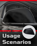Side Mirror Caps Cover Compatible with Tesla Model 3 2017 2018 2019 2020 2021 2022 2023 2024 2025 Matte Black Mirror Covers
