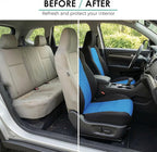 FH Group Automotive Full Car Seat Covers for SUV, Trucks, Sedan and More - Universal Fit Front High Back & Rear Solid Bench D