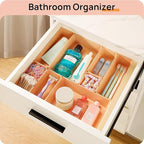 Vtopmart 25 PCS Plastic Drawer Organizers Set, 4-Size Versatile Bathroom and Vanity Drawer Organizer Trays, Storage Bins for 