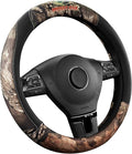 Mossy Oak Full Camo Steering Wheel Cover - Made from Premium Leather, Universal Fit for 14 1/2 to 15 inches - Official Licens