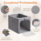 Lifewit Clothes Storage Bins with Metal Frame 4 Pack, Fabric Stackable Storage Bags with Lids, Zipper, Foldable Clost Organiz