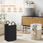 Artfeel Laundry Basket,Woven Cotton Rope Laundry Hamper,60L Versatile Storage for Dirty Clothes,Baby Toys,and Blankets in Bat