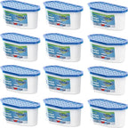 Moisture Absorbers, 12 Pack, Compact Dehumidifier for Closet, Efficient Humidity Absorber Boxes, Moisture Absorber for