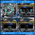 Carplay Screen for Car,10.26" HD Car Stereo for Apple Carplay & Android Auto -with Rotatable 4K Dash Cam & HD Backup Camera, 